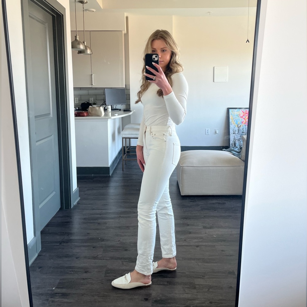 Club Monaco White Jeans